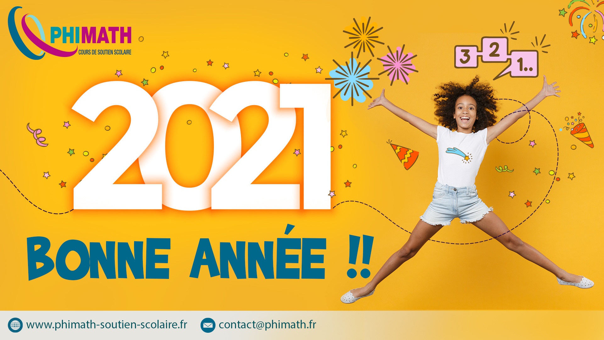 soutien scolaire Martinique Phimath Bonne année 2021